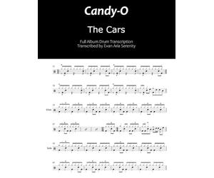 The Cars - Candy-O: Full Album Drum Transcription (JDS Drum Transcription Books)