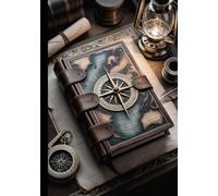The Cartographer's Atlas: A 200-Page Dot Grid Hardcover Notebook for Explorers, World-Builders, and Navigators of the Unknown: Premium 7x10 Inch ... for RPG Campaigns and Travel Chronicles