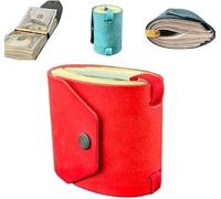 The Cash Wrap - Cartera organizadora de cuero para dinero, soporte de dinero de acceso rápido para dinero en efectivo, carteras de viaje simples, prácticas bandas de bolso con cierre magnético