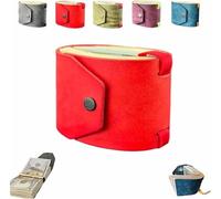 The Cash Wrap - Cartera organizadora de cuero para dinero, soporte de dinero de acceso rápido para dinero en efectivo, prácticas bandas de bolso con cierre magnético, carteras de viaje simples