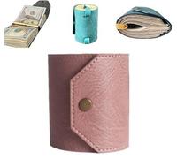 The Cash Wrap - Cartera organizadora de cuero para dinero, soporte de dinero de acceso rápido para dinero en efectivo, carteras de viaje simples, prácticas bandas de bolso con cierre magnético