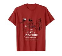 The Cat 3 Jazz Trio - Camiseta Cool Kitty Music Camiseta