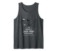 The Cat 3 Jazz Trio - Camiseta de música Cool Kitty Camiseta sin Mangas