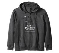 The Cat 3 Jazz Trio - Camiseta de música Cool Kitty Sudadera con Capucha