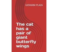 The cat has a pair of giant butterfly wings