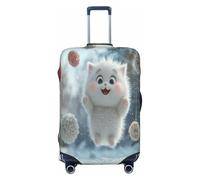 The Cat in The Snow - Funda protectora duradera para equipaje, antiarañazos, se adapta a equipaje de 18 a 32 pulgadas, Black, S