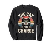 The Cat Is In Charge Sudadera