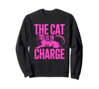 The Cat Is In Charge Sudadera