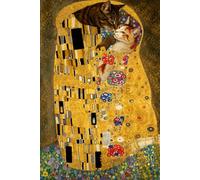 The Cat Kiss: Vintage Gustav Klimt Art Lined Journal: Art Nouveau Austrian Painter Parody Cat Notebook | 120 Lined Pages | 6x9 Inches | Aesthetic ... Cat Lovers, Art History Students, and Artists