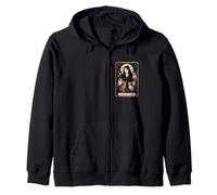The Cat Lady Tarot Card Witchy Gothic Halloween Mystic Tee Sudadera con Capucha