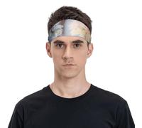 The Cat Looks in The Mirror Diademas para hombres y mujeres, bandas de sudor para correr, fútbol, gimnasio, accesorios