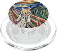 The Cat Scream, Artista Divertido, Humor, Profesor de Arte, Estudiante de Arte PopSockets PopGrip para MagSafe