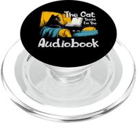 The cat thinks I'm the audiobook PopSockets PopGrip para MagSafe