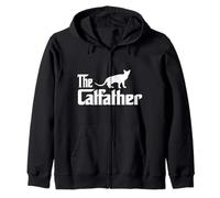 The Catfather Abyssinian Cat Lover Funny Father Cat Dad Sudadera con Capucha