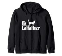 The Catfather Burmese Cat Lover Funny Father Cat Dad Sudadera con Capucha