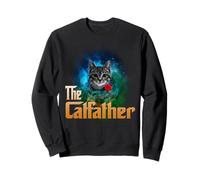 The Catfather Funny Kitten Cat Lover Funny Dad Fathers Day Sudadera