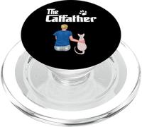 The Catfather Sphynx Cat Dad Funny Kitty Cats Loves PopSockets PopGrip para MagSafe