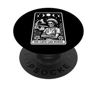 The Cath Lab Enfermera Catéter Laboratorio Enfermera Tarot Cardíaco PopSockets PopGrip Adhesivo