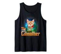 The Catmother Funny Kitten Cat Lover Funny Mom Mothers Day Camiseta sin Mangas