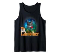 The Catmother Funny Kitten Cat Lover Funny Mom Mothers Day Camiseta sin Mangas