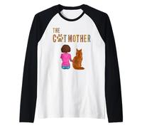 The Catmother Maine Coon Cat Lover Funny Mother Cat Mom Camiseta Manga Raglan