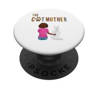The Catmother Maine Coon Cat Lover Funny Mother Cat Mom PopSockets PopGrip Adhesivo