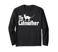 The Catmother Sphynx Cat Lover Funny Mother Cat Mom Manga Larga