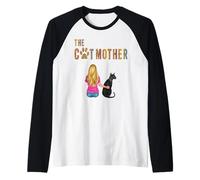 The Catmother Sphynx Cat Lover Kitten Mother Cat Mom Camiseta Manga Raglan