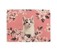 The Cat'S Branches Are Blooming. Rompecabezas de madera de 500 piezas para adultos, rompecabezas desafiante para juego, tamaño de juego de 15 x 20.4 pulgadas