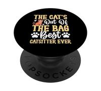 The Cats out of The Bag: el Mejor Cuidador de Gatos de Todos los Tiempos PopSockets PopGrip Adhesivo