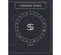 The Celestial Book - Cancer (Slate) | 7.5" × 9.25" | 120 Lined Pages: Minimalist Slate Cancer Zodiac Notebook - 120 Lined Pages, B&W Interior, Matte Cover