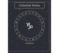 The Celestial Book - Capricorn | 7.5" × 9.25" | 120 Lined Pages: Minimalist Slate Capricorn Zodiac Notebook - 120 Lined Pages, B&W Interior, Matte Cover
