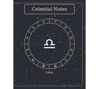 The Celestial Book - Libra | 7.5" × 9.25" | 120 Lined Pages: Minimalist Slate Libra Zodiac Notebook - 120 Lined Pages, B&W Interior, Matte Cover
