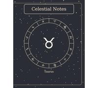 The Celestial Book - Taurus (Slate) | 7.5" × 9.25" | 120 Lined Pages: Minimalist Slate Taurus Zodiac Notebook - 120 Lined Pages, B&W Interior, Matte Cover
