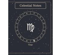 The Celestial Book - Virgo (Slate) | 7.5" × 9.25" | 120 Lined Pages: Minimalist Slate Virgo Zodiac Notebook - 120 Lined Pages, B&W Interior, Matte Cover
