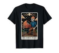 The Cement Mixer Hormigonera Esqueleto Tarot Card Witchy Camiseta