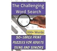 The Challenging Word Search: 500+ Extremely Challenging Words in Easy to Read Word Search Puzzle | 6x9 inches, 110 pages | 50+ Puzzles | Gift for Holidays, Vacations, and Travel