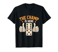 The Champ Is Here Dominó King Domino Player Tile Lover Camiseta