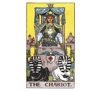 The Chariot: 156 College Ruled Lined Pages (78 leaves), 5x8 Notebook, Journal, Diary, Planner featuring image of The Chariot Tarot card
