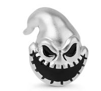 The Charmery Abalorio de plata de ley 925 de Oogie Boogie de Pesadilla antes de Navidad, compatible con abalorios Pandora y muchas otras pulseras del Reino Unido., Metal