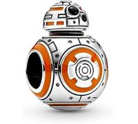 The Charmery Abalorio de plata de ley 925 de Star Wars BB-8, compatible con Pandora Charms, y muchas otras pulseras de abalorios del Reino Unido., Metal