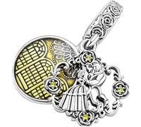 The Charmery - Colgante de danza de plata de ley 925, compatible con los abalorios Pandora y muchas otras pulseras británicas, metal, Metal