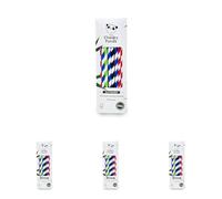 The Cheeky Panda - Pajitas de bambú de papel multicolor | Paquete de 400 pajitas | 100% biodegradable, sin plástico, ecológico, fuerte y sostenible