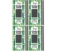 The Cheeky Panda - Pajitas de papel de bambú negras | Pack de 250 (Paquete de 4)