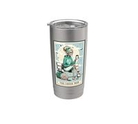 The Cheer Mom Skeleton Gift Mama Spooky Season Halloween Vaso térmico de acero inoxidable de doble pared