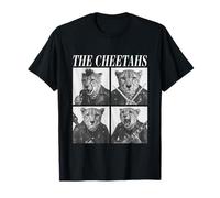 The Cheetahs Rockers Animales Divertidos Música Rock Emo Punk Banda Camiseta