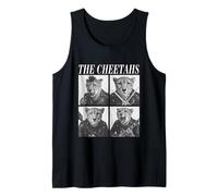 The Cheetahs Rockers Animales Divertidos Música Rock Emo Punk Banda Camiseta sin Mangas