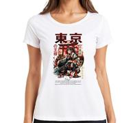 The Cherry Blossom King Tokio Anime Japan Y2K - Camiseta para mujer, Blanco, S