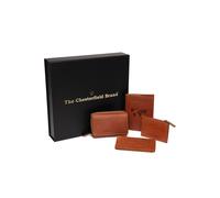 The Chesterfield Brand Cartera Bloqueo RFID Piel natural 11.5 cm Caja de regalo marrón