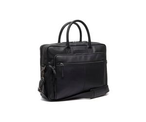 The Chesterfield Brand Cuero maletín bolsa de ordenador portátil con compartimento para portátil Tacama Leather Laptop Bag Black negro